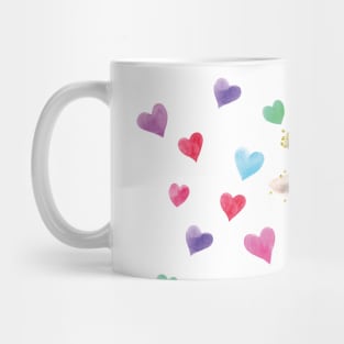 Hearts & Giraffe Mask Mug